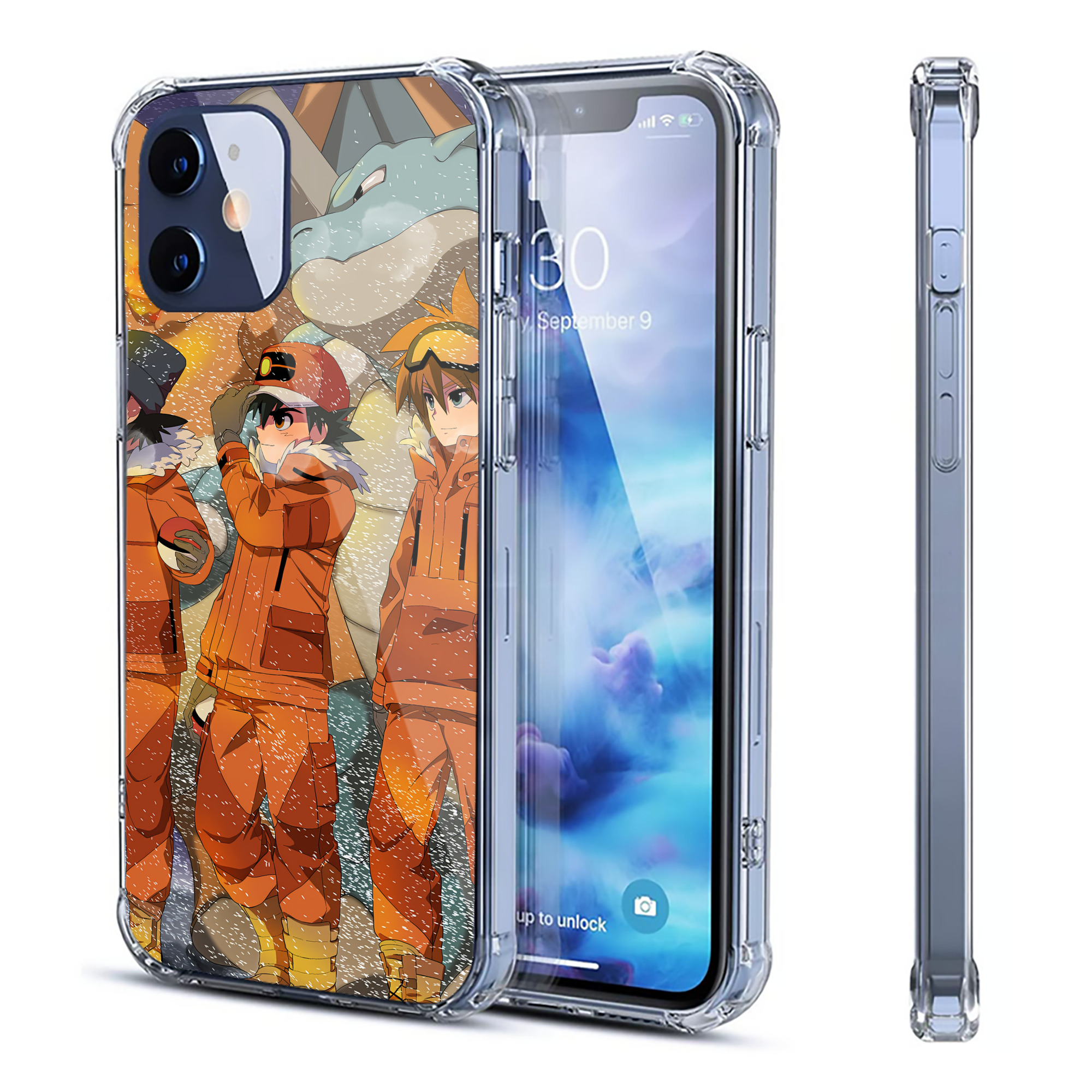 （画像用） ポケットモンスター Pokémon 【iPhone 12シリーズ対応】透明スマホケース（クリアソフトケース）
